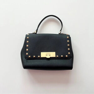 Michael Kors Black Saffiano Women's Sandrine Stud Small Leather Mini Bag